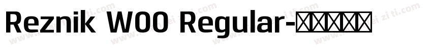 Reznik W00 Regular字体转换